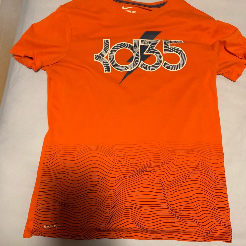 Kevin Durant Thunder Nike Dri Fit T Shirt Large.